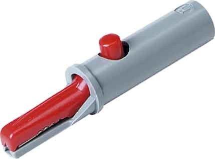 Hirschmann INSULATED CROCODILE CLIPS 4mm 6A / RED (AK 10)