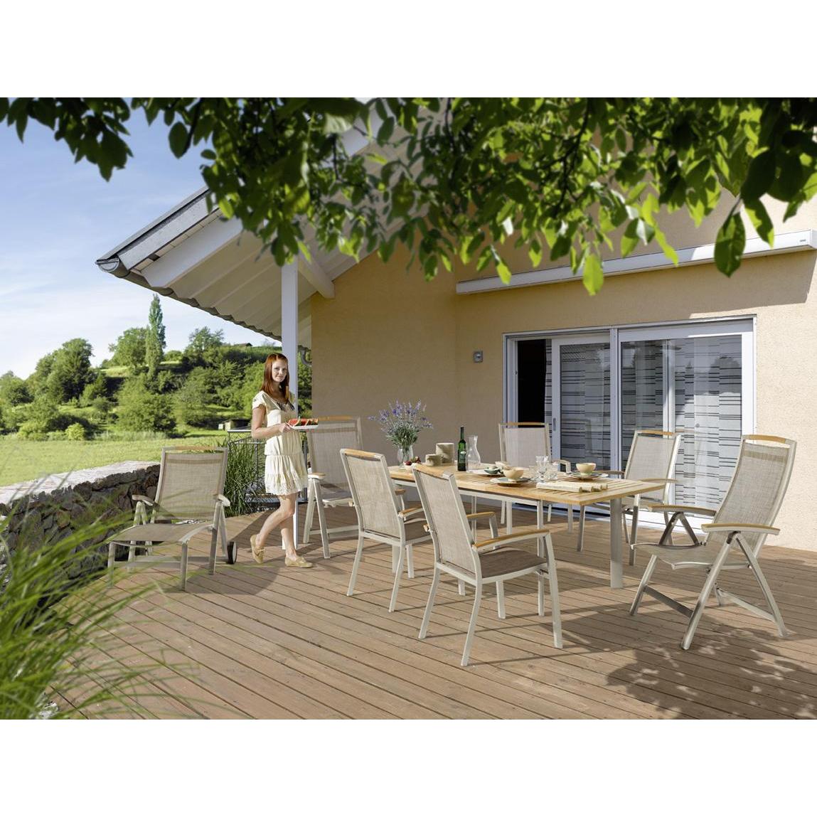 Thumbnail - Sieger, Gartenstühle, Catena Hocker Aluminium