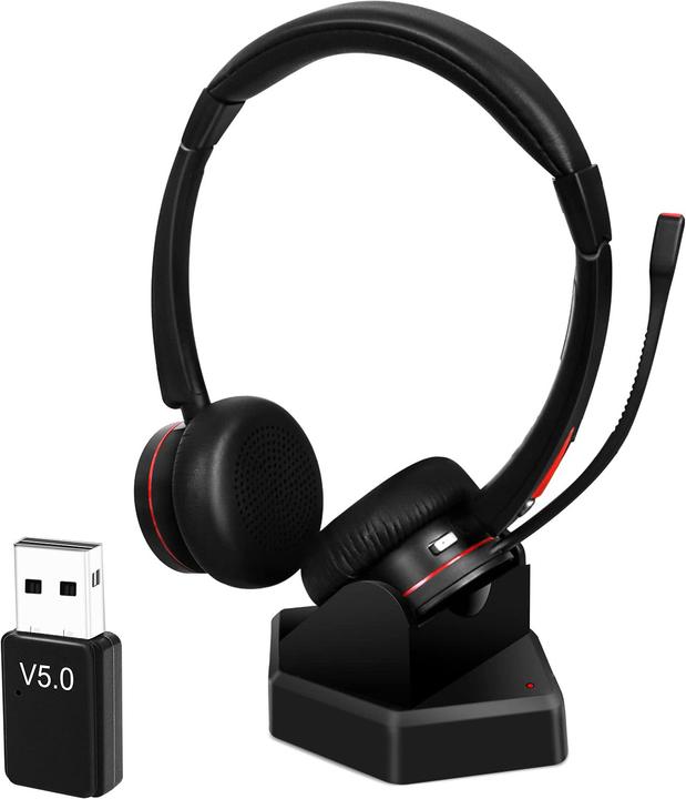 Image du produit Mairdi Casque sans fil avec microphone antibruit (Sans fil, USB-A)