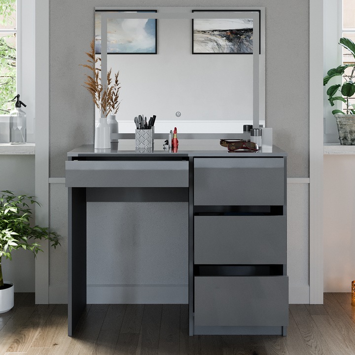 Produktbild Vicco Sherry mit Hocker und Beleuchtung (90 x 75 x 40 cm)