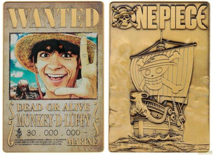 Actual product image Fanattik One Piece Metal Bar Luffy Wanted Poster Limited Edition