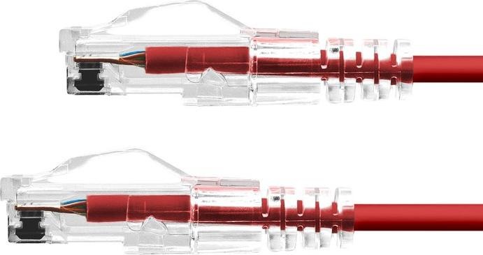 Produktbild ProXtend Slim U/UTP CAT6A LSZH AWG 28 Red 20CM (U/UTP, CAT6a, 0.20 m)