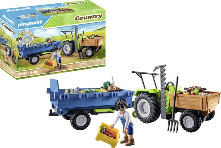 Produktbild Playmobil Traktor mit Anhänger (71249, Playmobil Country)