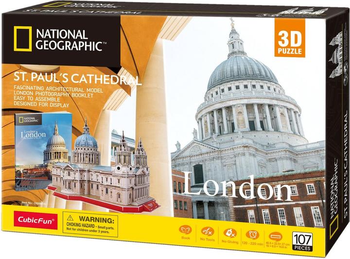 Image du produit Cubicfun Puzzle 3d de la cathédrale Saint-Paul (107 pièces)