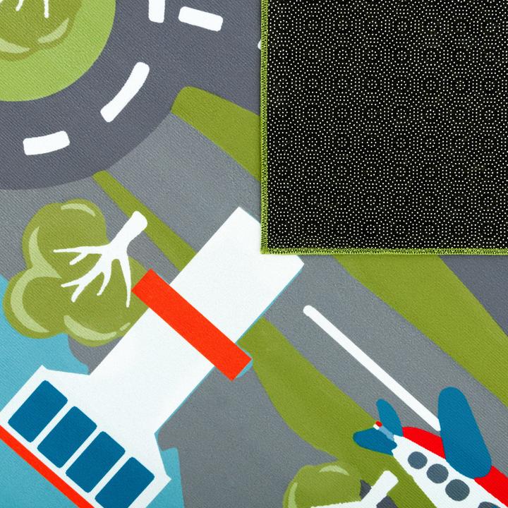 Produktbild TT Home Kinderzimmerteppich Teppich Junge Mädchen Kinderteppich Baby Rutschfest Strasse (200 x 140 cm)