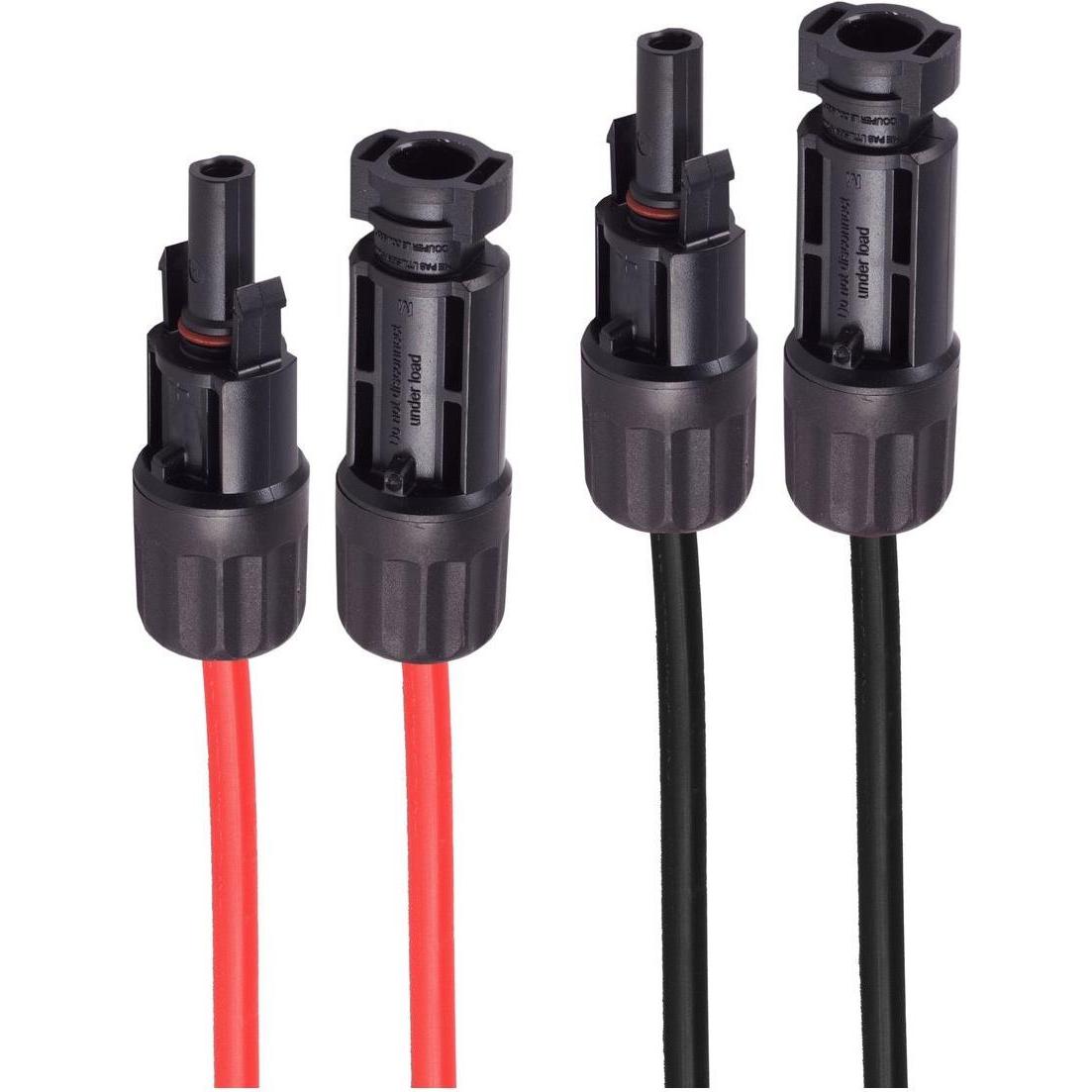 Shiverpeaks, Verlängerungskabel, -PV4 Verlängerung, 6mm², 2er Set rot/schwarz, 10m (10 m)