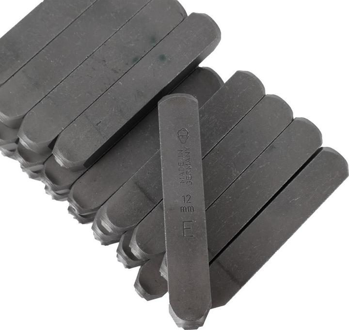 Produktbild Dönges Handschlagstempelsatz spitz, 27-teilig, A - Z, Schrifthöhe 4 mm