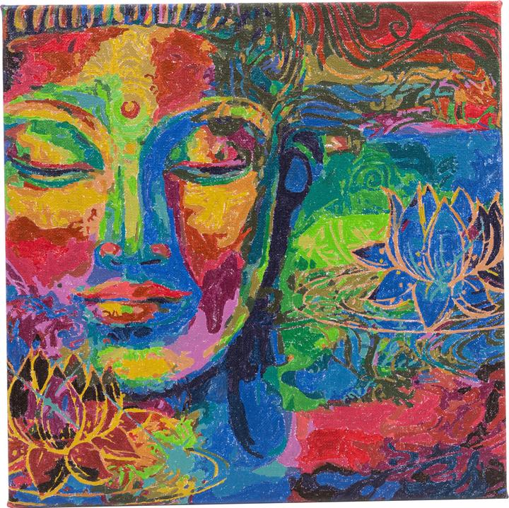 Produktbild Craft Buddy Malen nach Zahlen Bild-Set 30x30cm Buddha