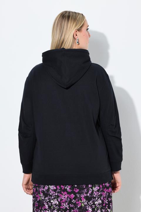 Produktbild Ulla Popken Hoodie, Blüten, Relaxed, Kapuze, Langarm (42, 44)
