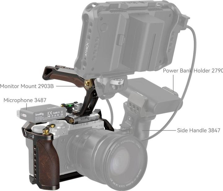 Actual product image SmallRig Retro Handheld Cage Kit for FUJIFILM X-T5 3872