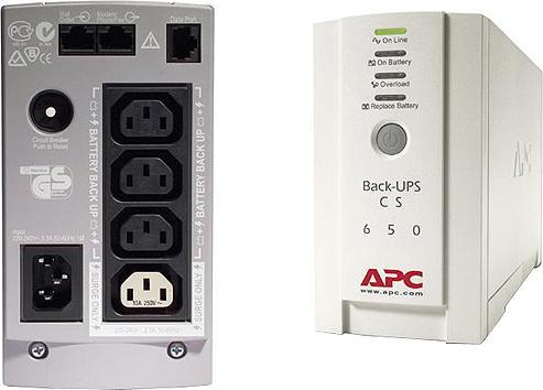 Image du produit APC Back-UPS (650 VA, 400 W, Standby Onduleur)