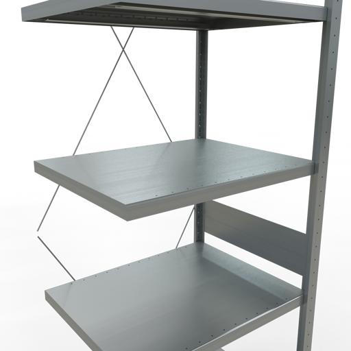 Produktbild Schulte Lagertechnik Stecksystem Anbauregal MULTIplus250 mit Kreuzstrebe