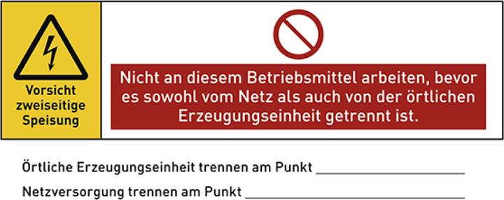 Produktbild Moravia Feuerwehrschild Warnhinweisschild Folie, 140x60 mm