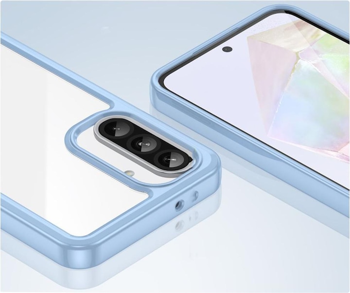 Produktbild Hurtel Back panel cover Outer Space Case for Samsung Galaxy A26 Cover with Flexible Frame - Blue (Samsung Galaxy A26)