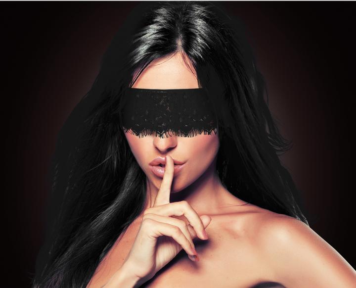 Actual product image Ouch! Blindfold Mystère Lace Mask