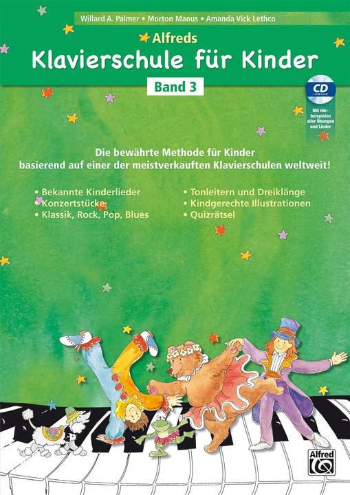 Produktbild Alfreds Klavierschule für Kinder / Alfreds Klavierschule für Kinder Band 3, mit 1 Audio-CD, 2 Teile (Deutsch, Morton Manus, Michaela Paller, Amanda Vick Lethco, Willard A., 2018)