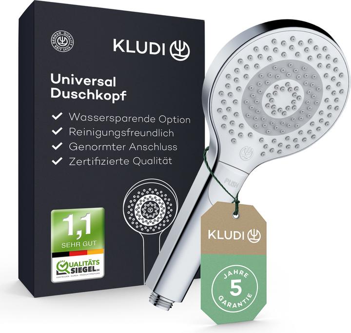 Kludi X3 Soffione doccia (3 Tipi di raggi, 15 l/min)