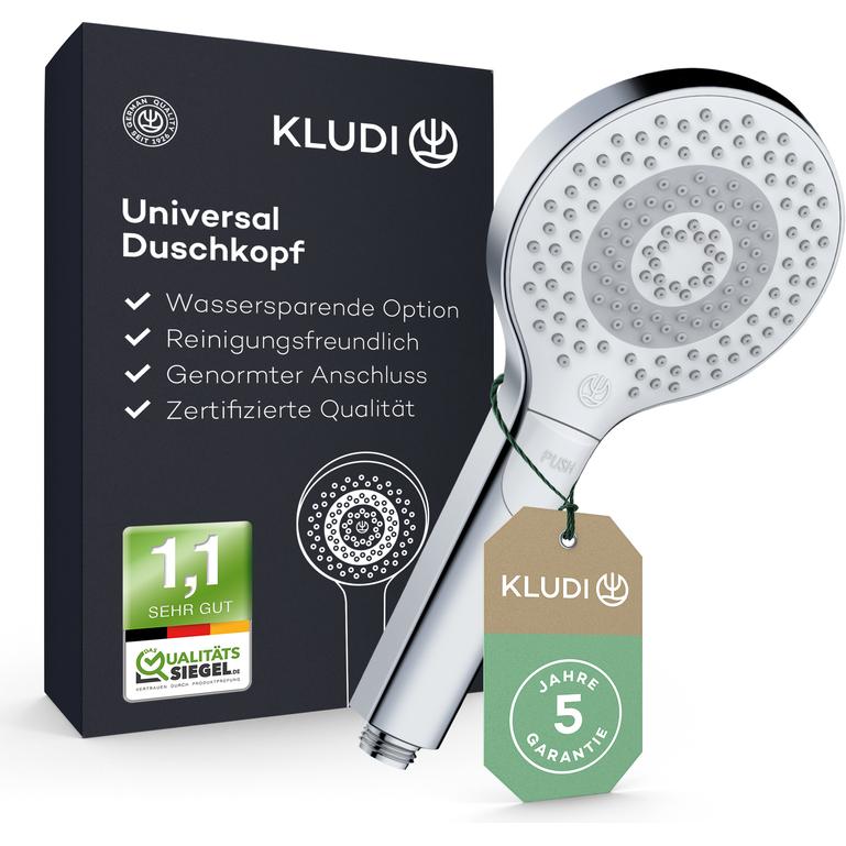 Kludi, Duschbrause, X3 Duschkopf (3 Strahlarten, 15 l/min)