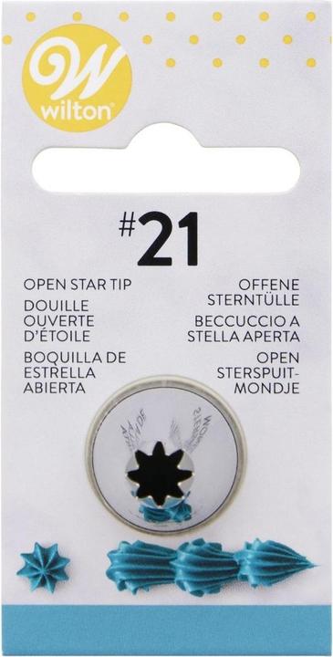 Produktbild Wilton Decorating Tip #021 Open Star Carded (Spritztüllen)