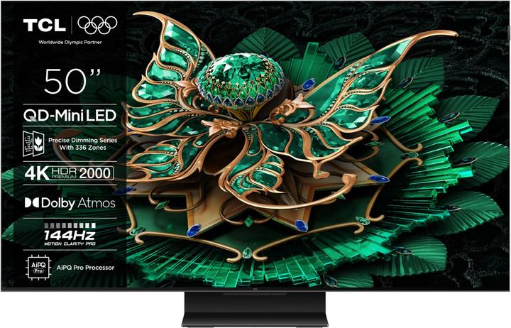 Produktbild TCL 50C79K (50", Mini-LED, 4K, 2025)