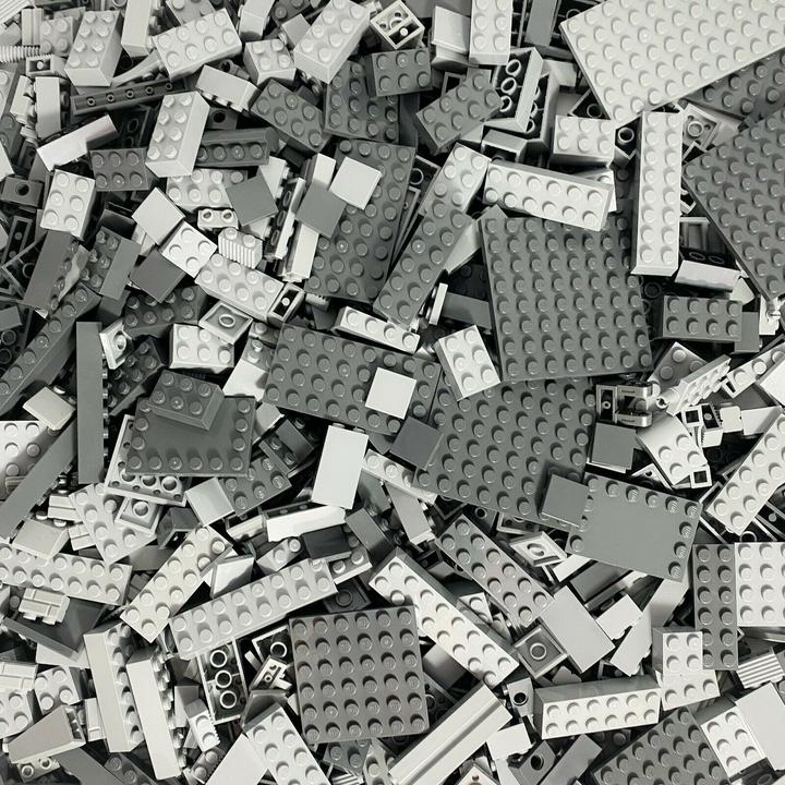 Immagine prodotto LEGO Pietre grigio chiaro/grigio scuro misto (Accessori LEGO)
