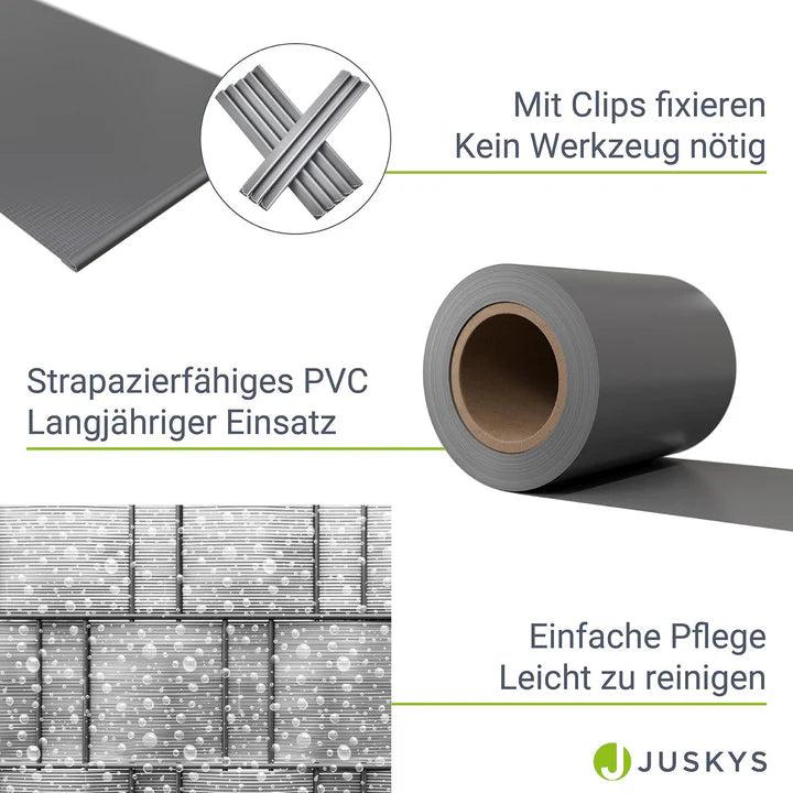Produktbild Juskys PVC Sichtschutzstreifen 4er Set (3500 cm)