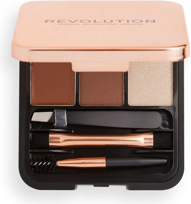 Immagine prodotto Makeup Revolution Kit per scolpire le sopracciglia (Medium Brown)