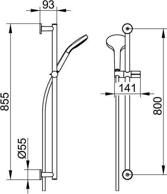 Produktbild Keuco Brause-Set IXMO vc