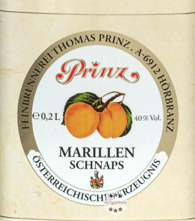 Produktbild Prinz Flachmann Marillen-Schnaps 0,2l
