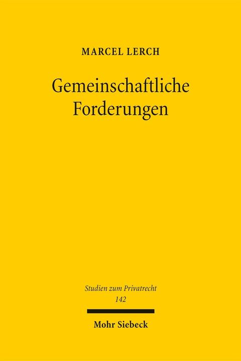 Produktbild Gemeinschaftliche Forderungen (Deutsch, Marcel Lerch, 2026)