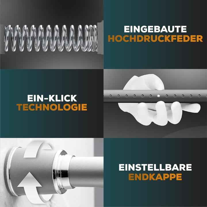 Produktbild Meisenberg Teleskop-Duschvorhangstange