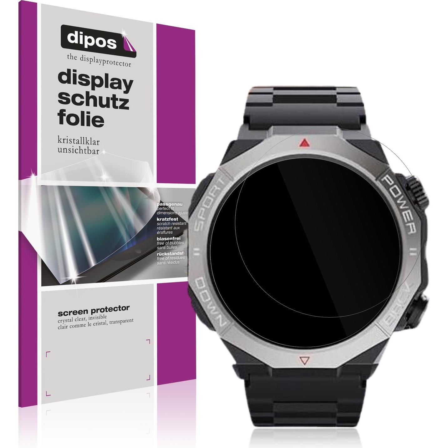 Dipos Schutzfolie Klar für TIMU S81 1.45 Zoll, Smartwatch Schutzfolie, Transparent