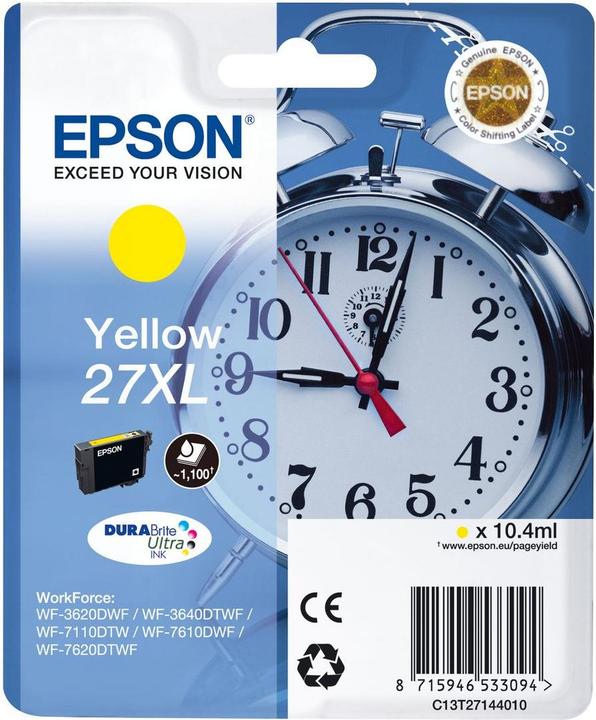 Produktbild Epson 27XL DuraBrite Ultra (Y)