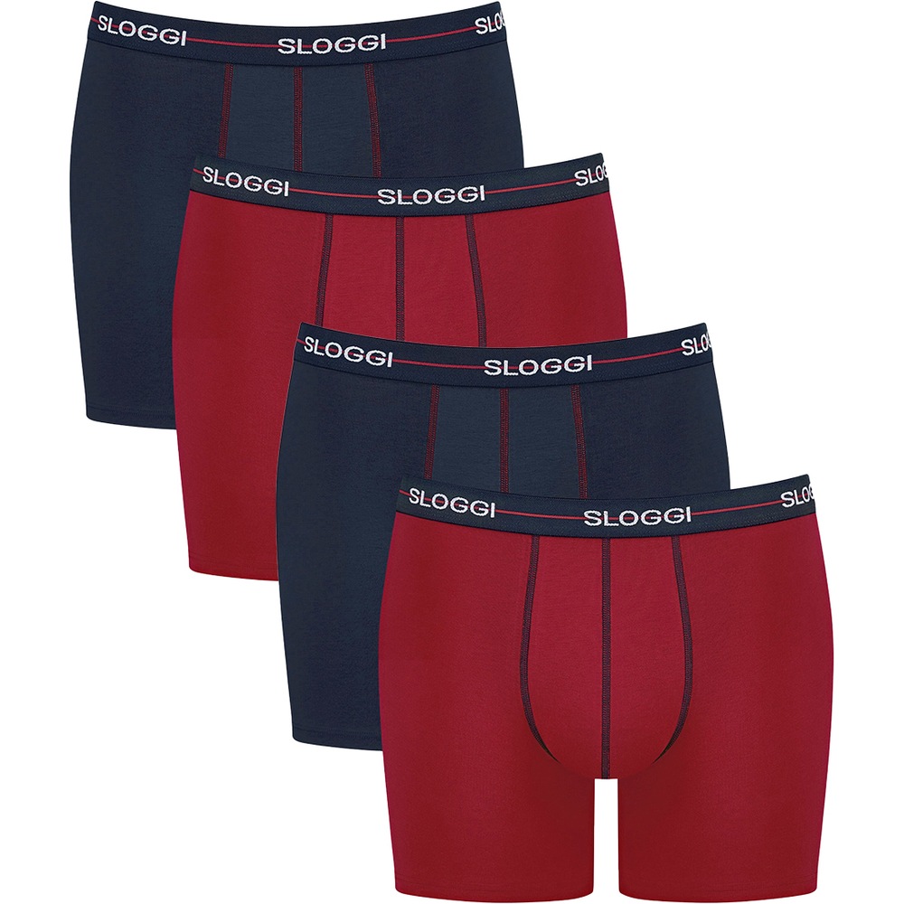 Sloggi, Herren, Unterhosen, 4er Pack Start Short / Pant, Blau, (L, 4er Pack)