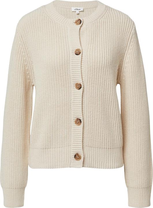 Produktbild s.Oliver Strickjacke Cardigan aus Baumwollmix in Ripp-Optik (44)