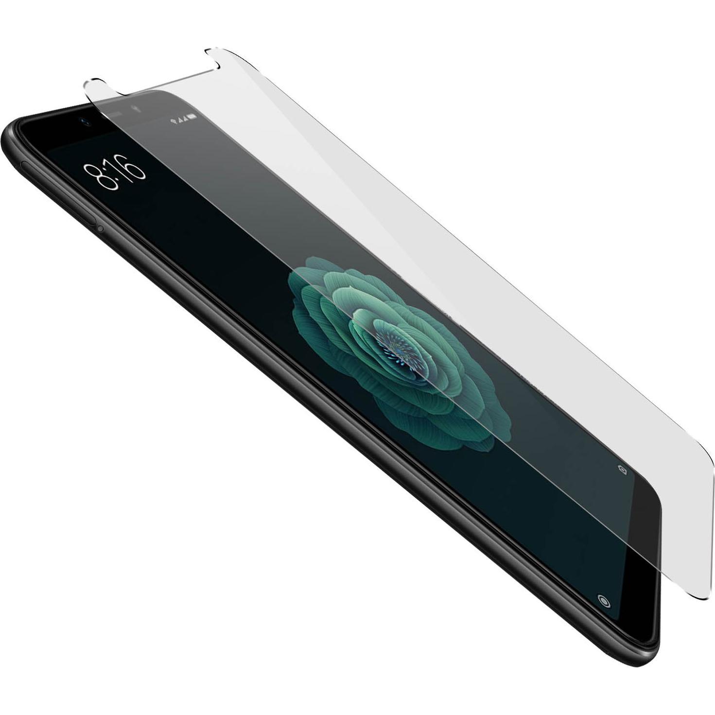 Avizar Kristallklare Folie, Glas-Displayschutz (1 Stück, Xiaomi Mi A2), Smartphone Schutzfolie, Transparent