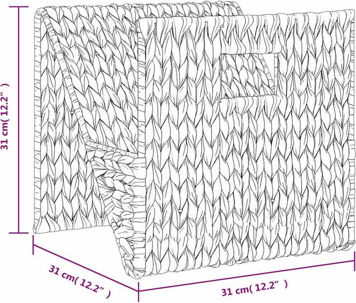 Produktbild vidaXL Zeitungsständer (31 x 31 x 31 cm)