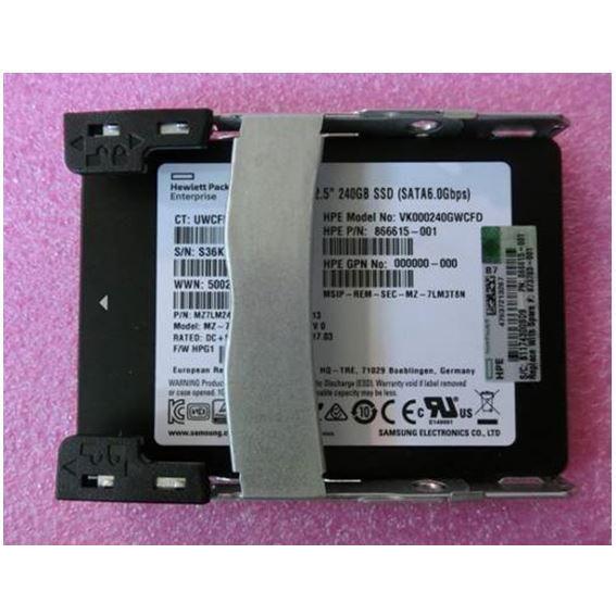 Thumbnail - HPE SSD 240GB 6G SFF SATA RI PLP (240 GB), SSD