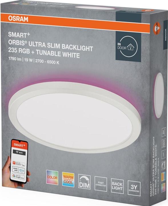 Produktbild Osram SMART+ Wifi Orbis Ultra Slim Backlight 235mm White RGB + TW (1140 lm)