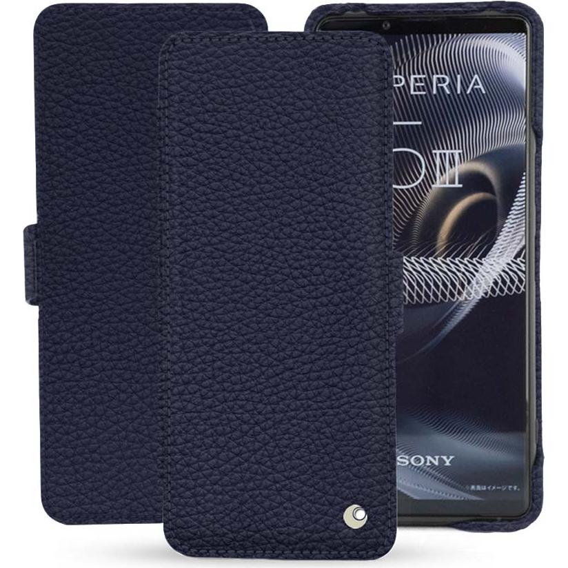 Noreve Lederschutzhülle horizontal (Sony Xperia 5 III), Smartphone Hülle, Violett