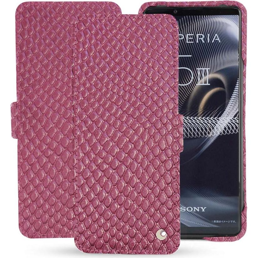 Thumbnail - Noreve Lederschutzhülle horizontal (Sony Xperia 5 III), Smartphone Hülle, Rosa