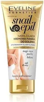 Eveline Snail Epil Idratante Cremoso Piano per la Depilazione Dal Muco di Lumaca Per Segnare Secchi E (175 ml, Sapone da barba)