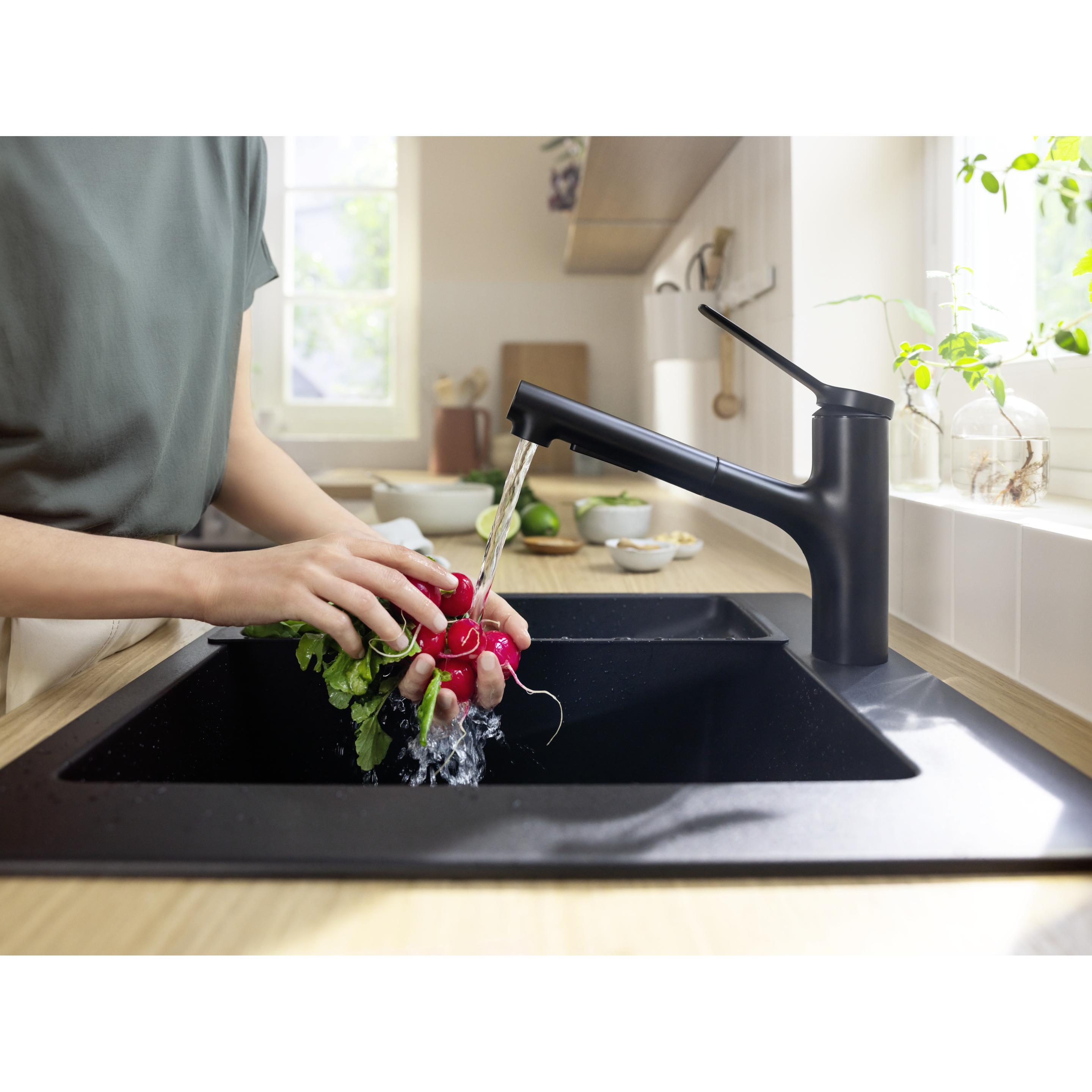 Thumbnail - hansgrohe, Küchenarmatur, HG Einhebel-Spültischmischer Zesis M33 150 Ausziehbrause 2 jet sBox lite ma-sw