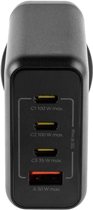 Produktbild Onit USB-Wandladegerät Quad 3C1A 100 W GaN Schwarz (100 W, 4 Ports)