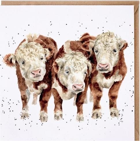 Image du produit Wrendale Design Karte - Kühe PADDY, PERCY UND PEDRO Wrendale Designs (1 pcs)