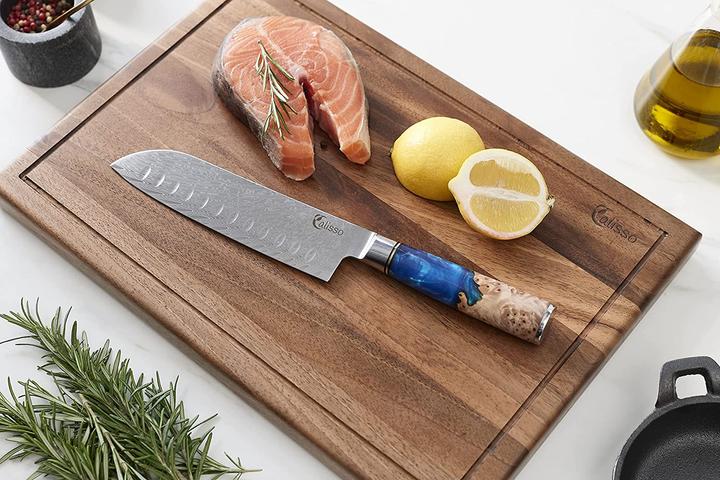 Produktbild Calisso Santoku Damastmesser (17.80 cm)