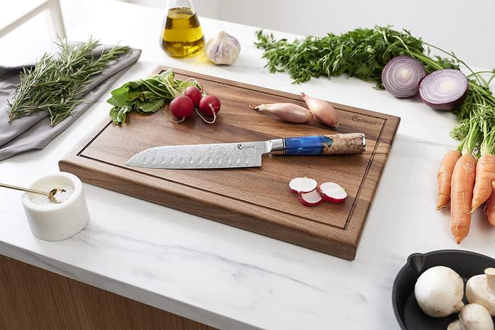 Produktbild Calisso Santoku Damastmesser (17.80 cm)