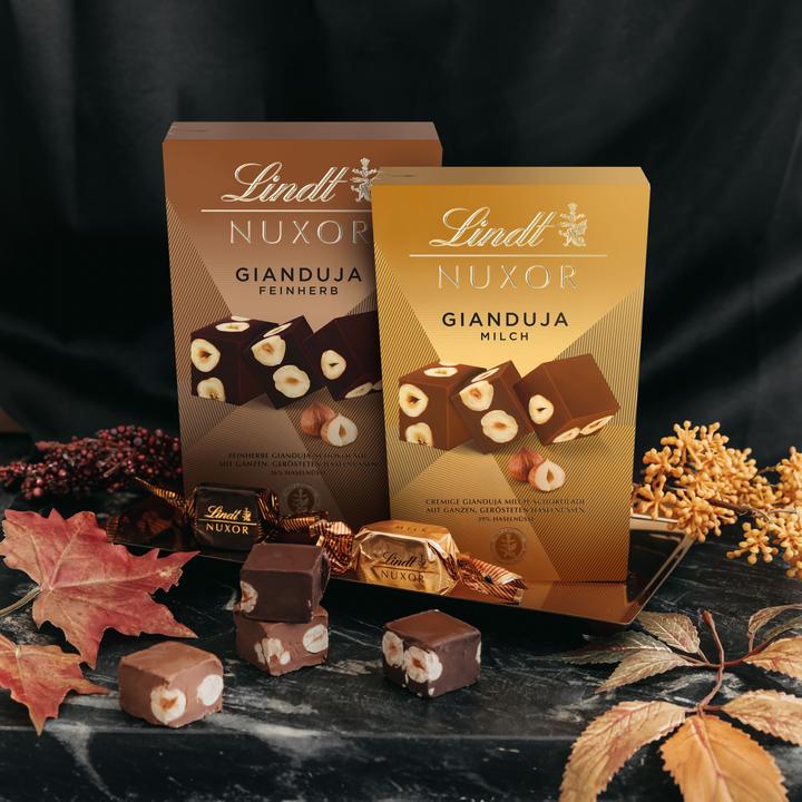 Produktbild Lindt Nuxor Pralinés Milch Haselnuss (150 g)