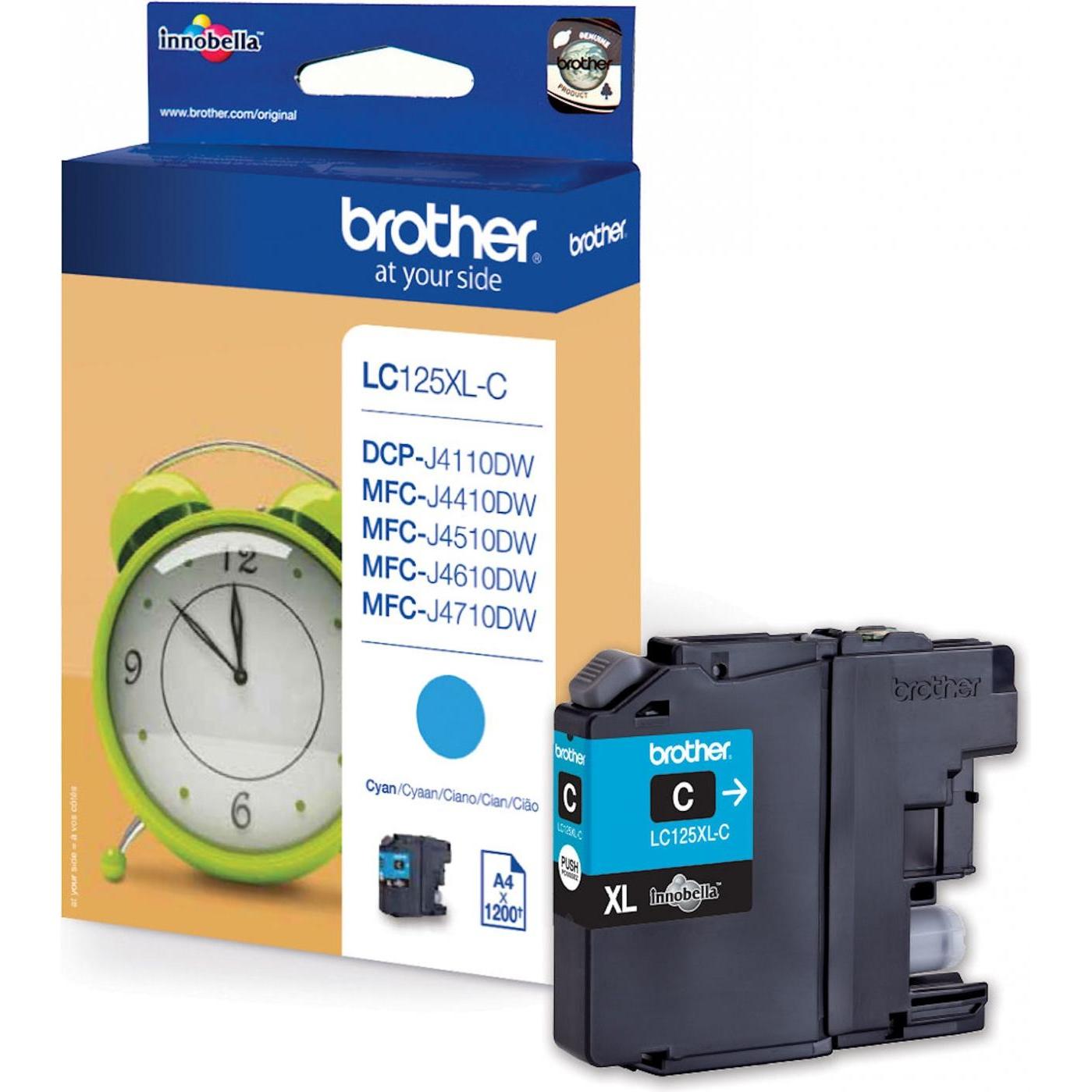 Brother, Druckerpatrone, Lc-125xlc (C)