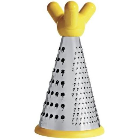 Thumbnail - ViceVersa Grater Mayday yellow 10421, Küchenreibe, Silber